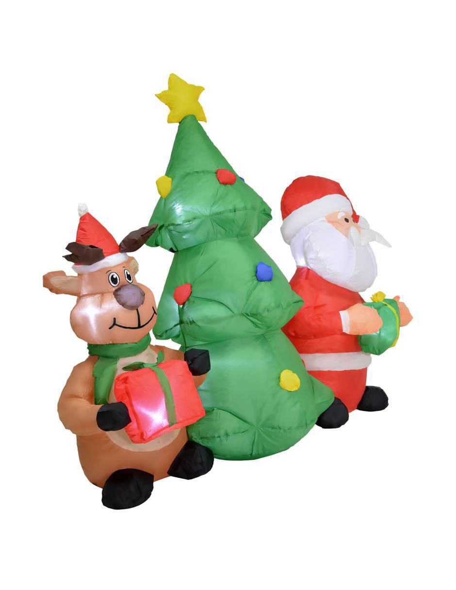 Inflable decorativo forma de santa claus 3