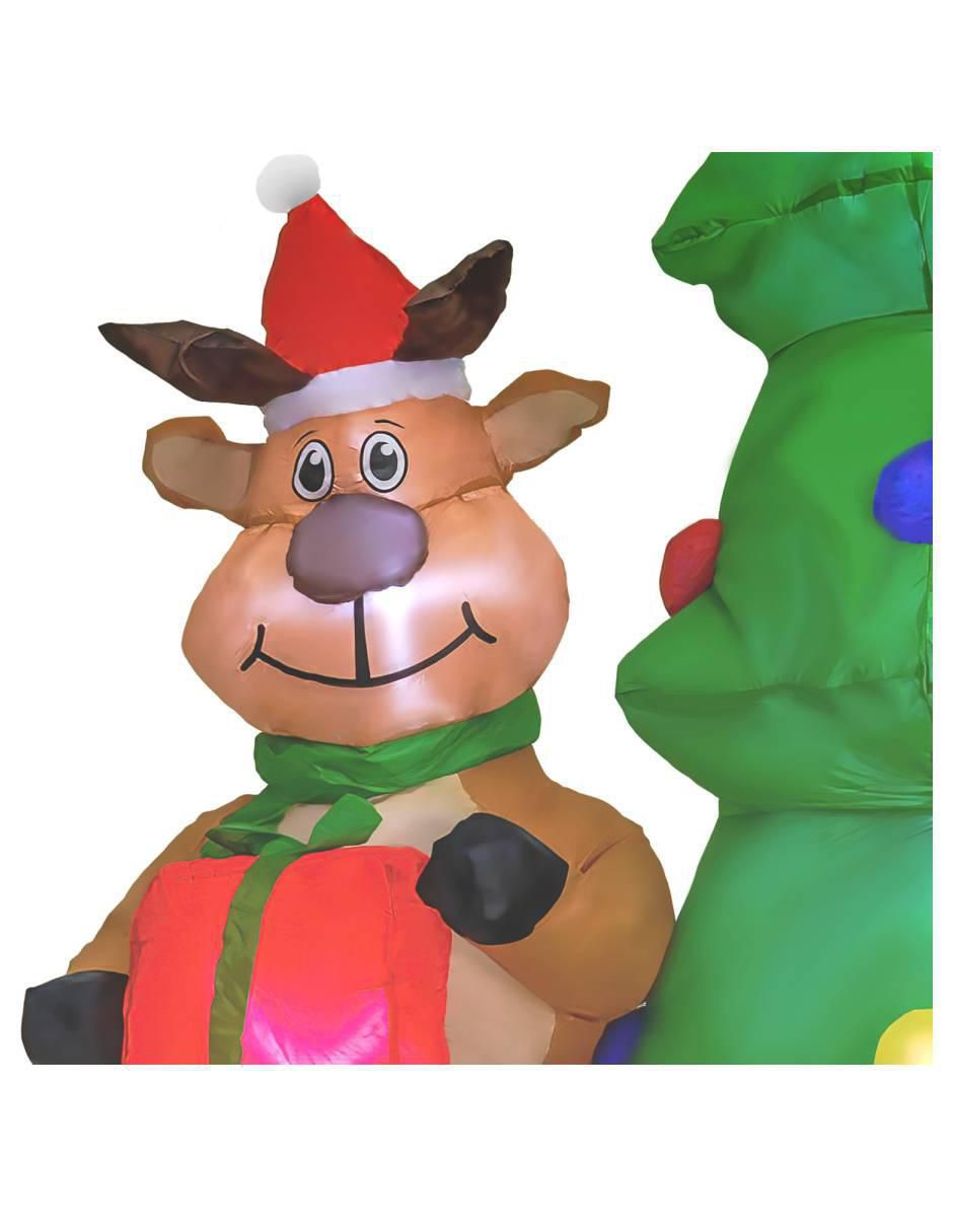 Inflable decorativo forma de santa claus 4