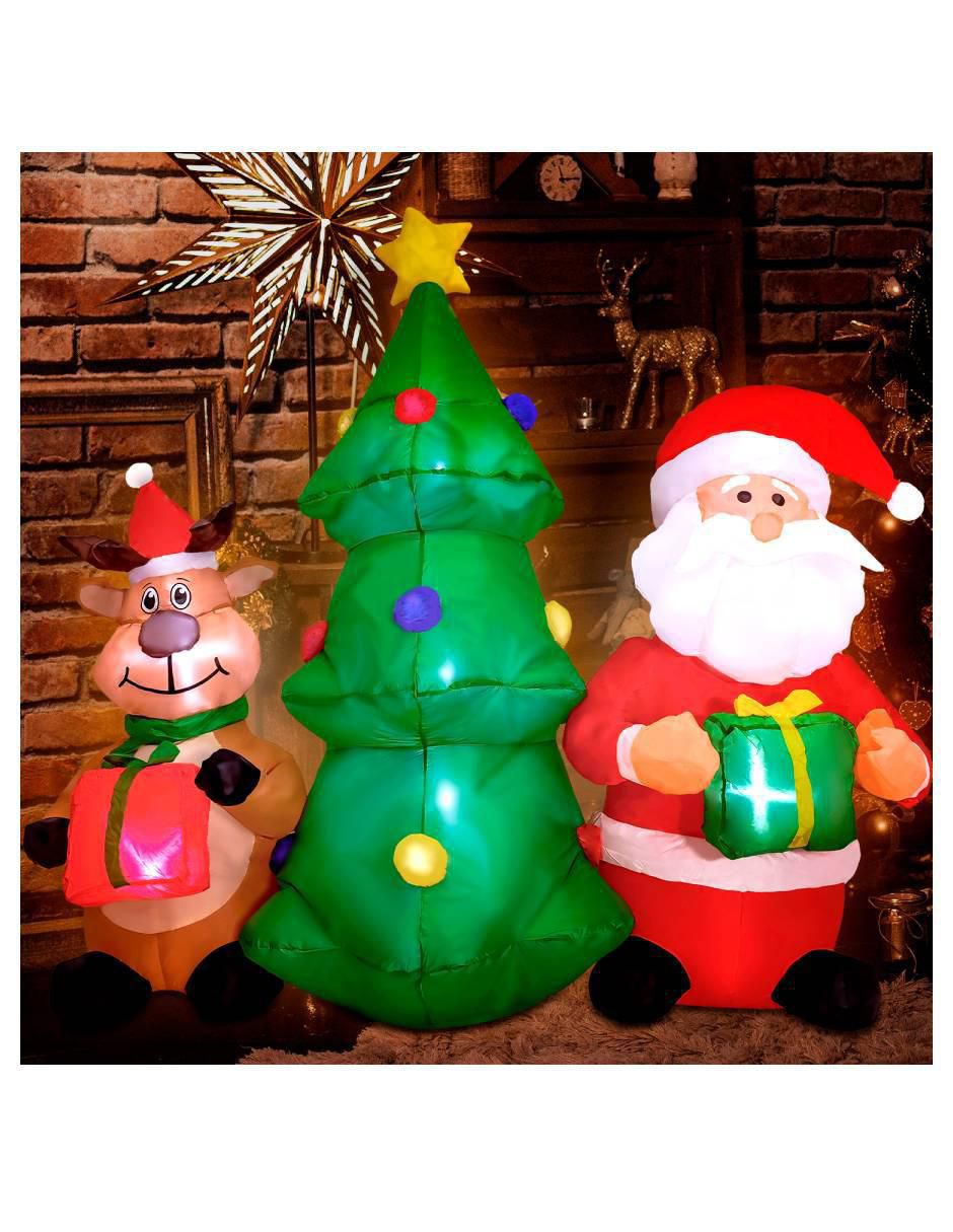 Inflable decorativo forma de santa claus 6