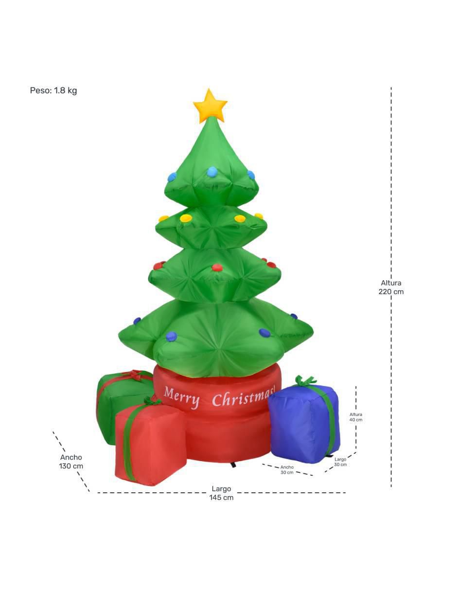 Inflable decorativo forma de árbol de navidad 5