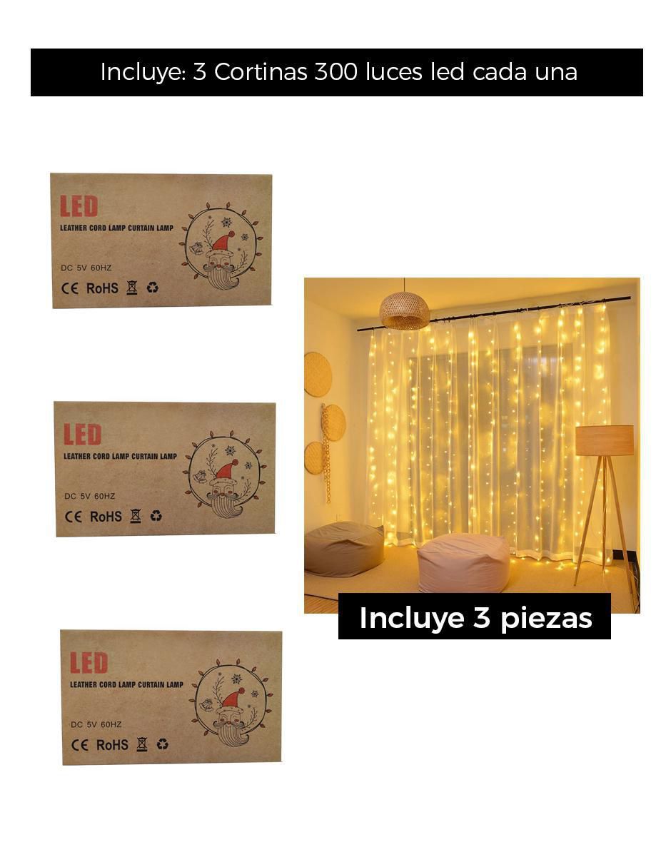 Set de luces LED con 1000 focos 9