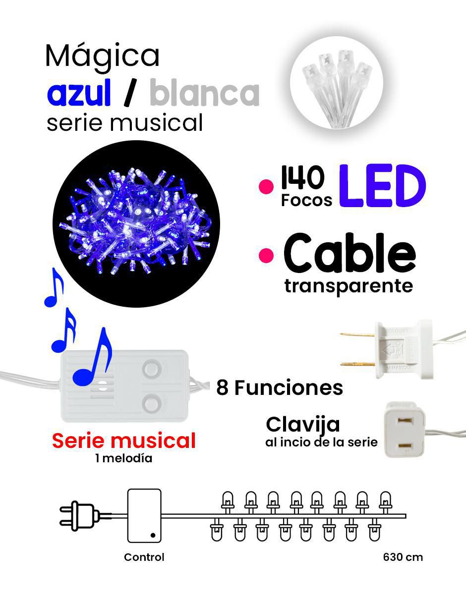 Serie LED L573088 con 140 focos 5
