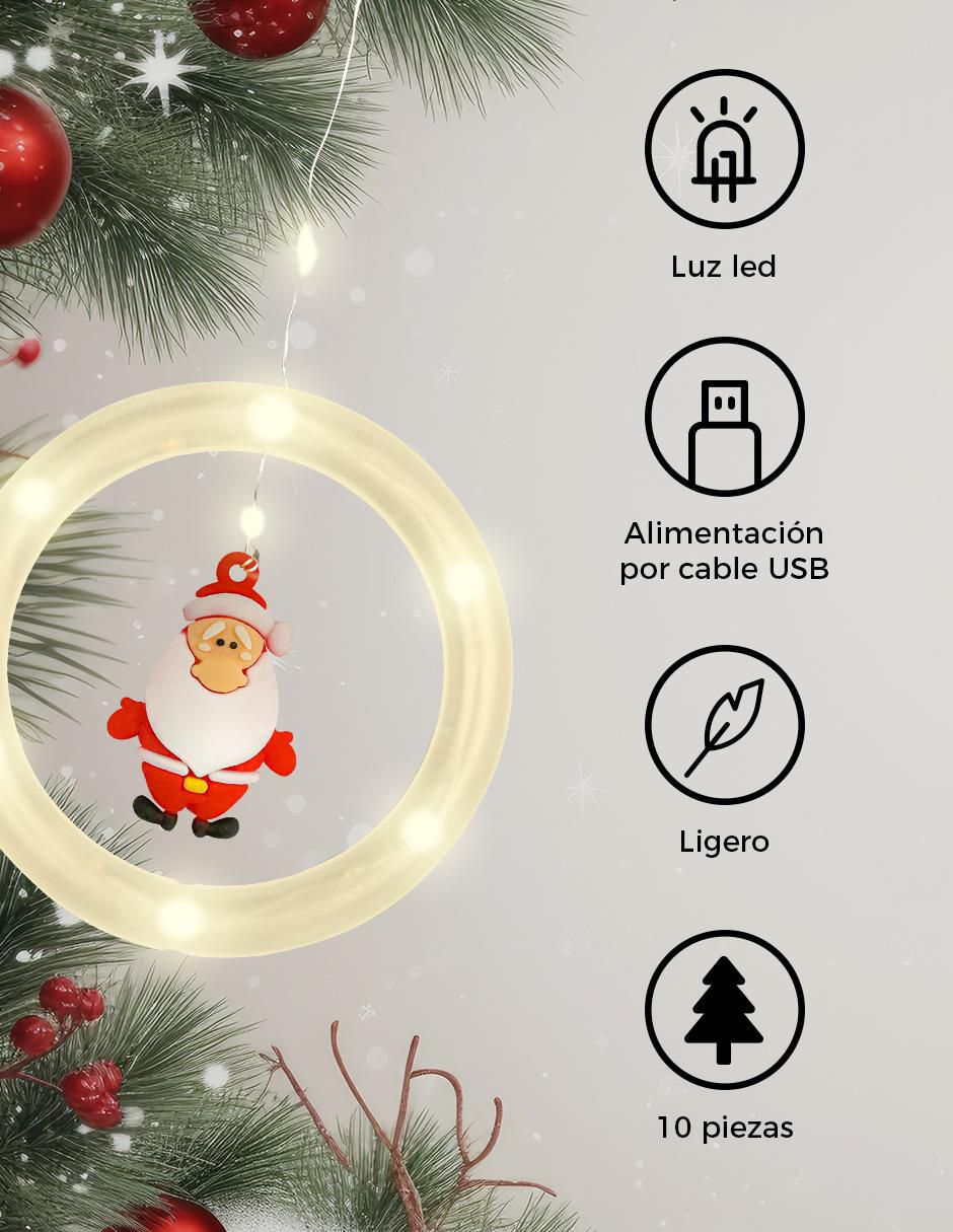 Serie LED con 10 focos 8