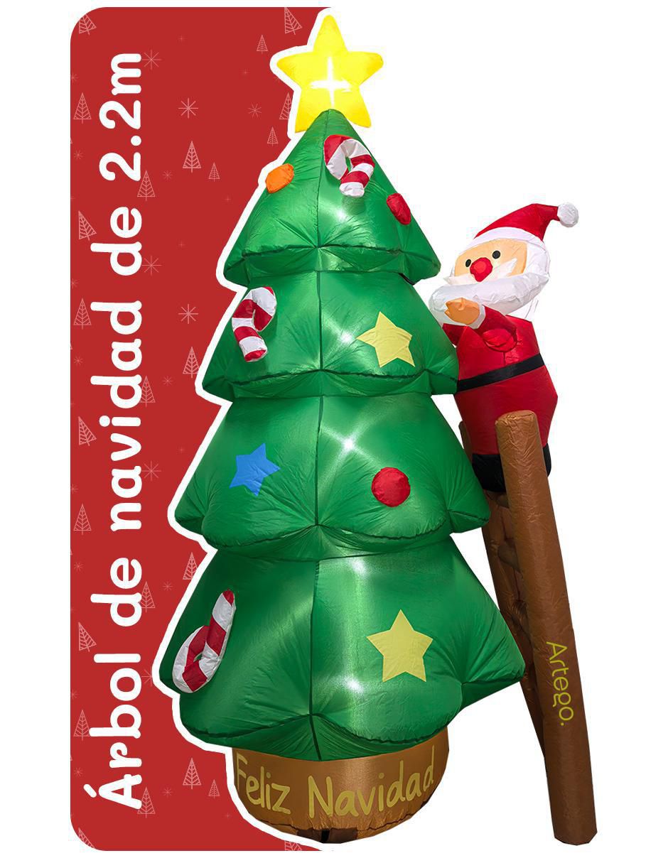 Inflable decorativo forma de árbol de navidad 1