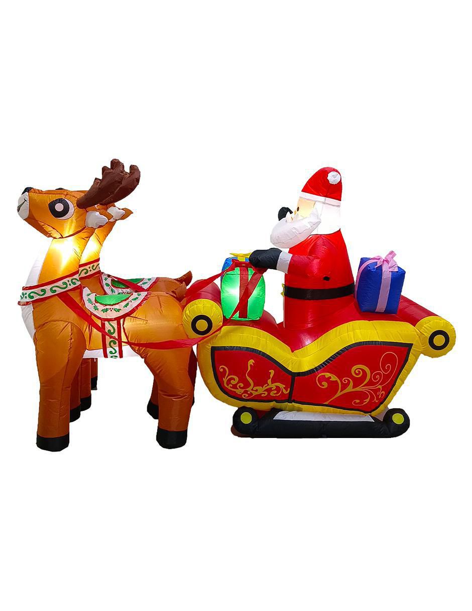 Inflable decorativo forma de trineo 3