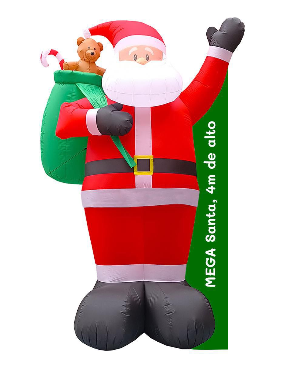 Inflable decorativo forma de santa claus 4