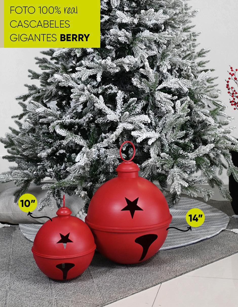 Pie de árbol Cascabeles navideños gigantes 2