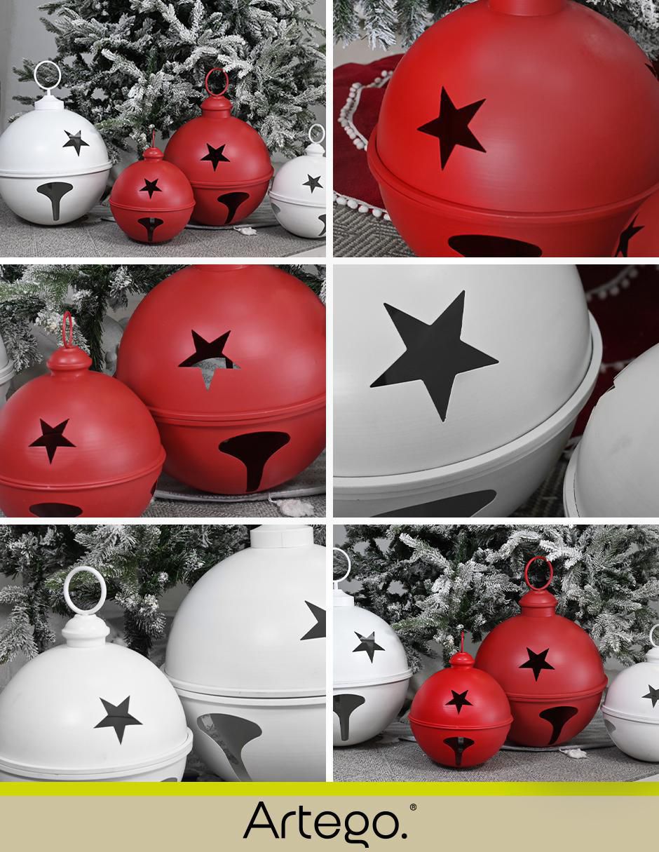 Pie de árbol Cascabeles navideños gigantes 4