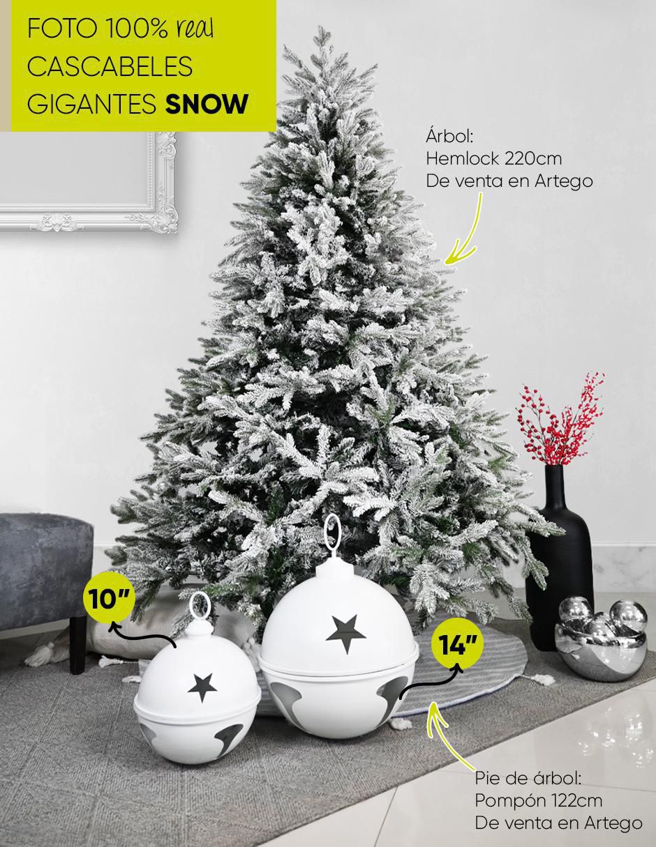 Pie de árbol Cascabeles navideños gigantes 3