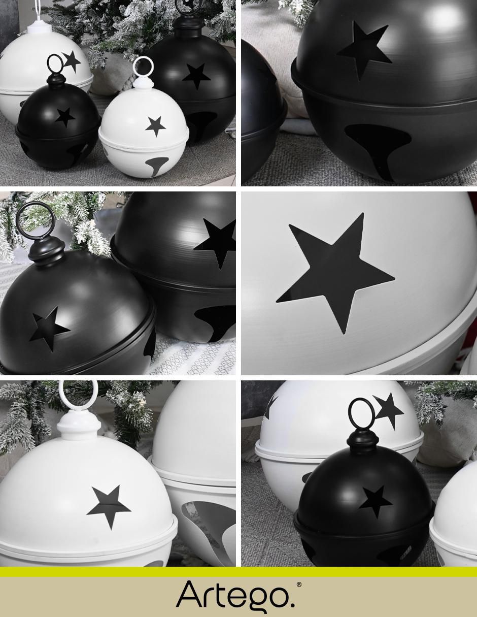 Pie de árbol Cascabeles navideños gigantes 4