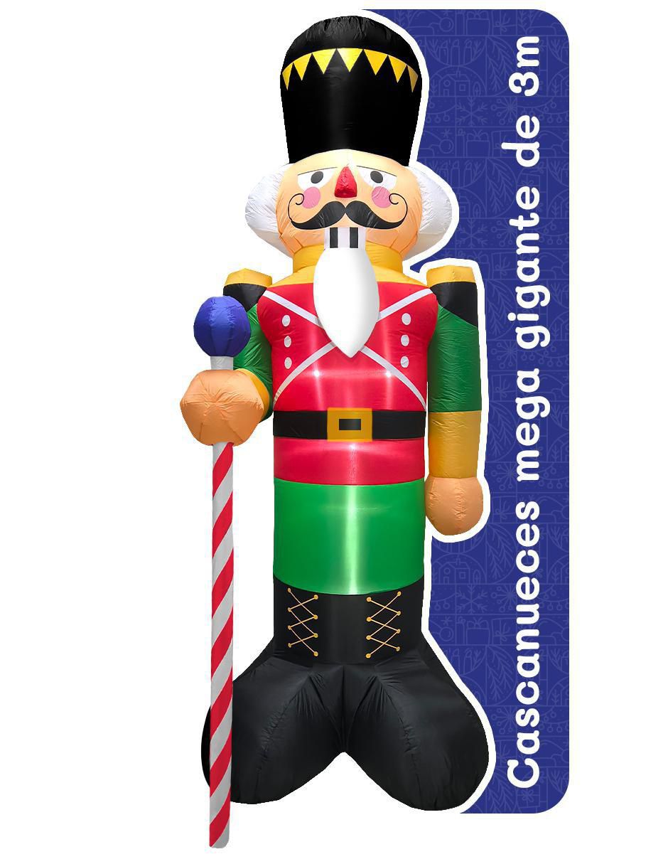 Inflable decorativo forma de cascanueces Inflable decorativo forma de cascanueces