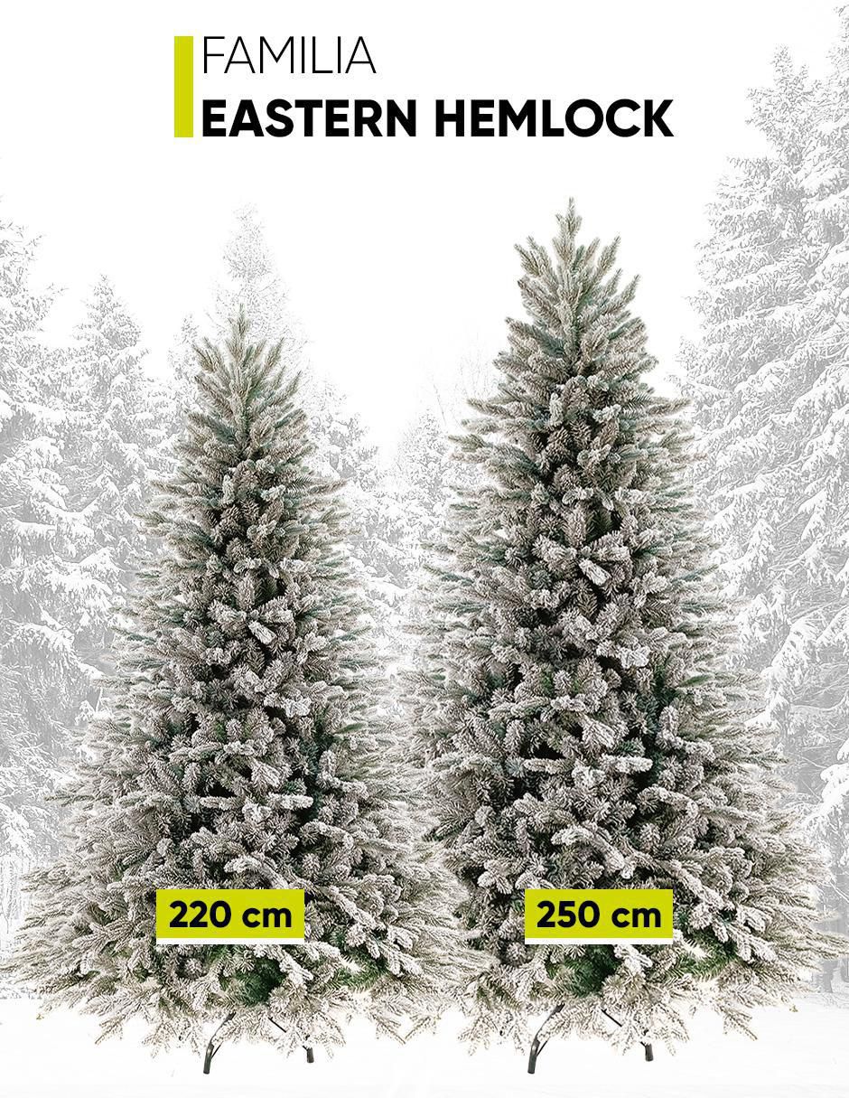 Árbol de navidad Hemlock 220 de plástico 7