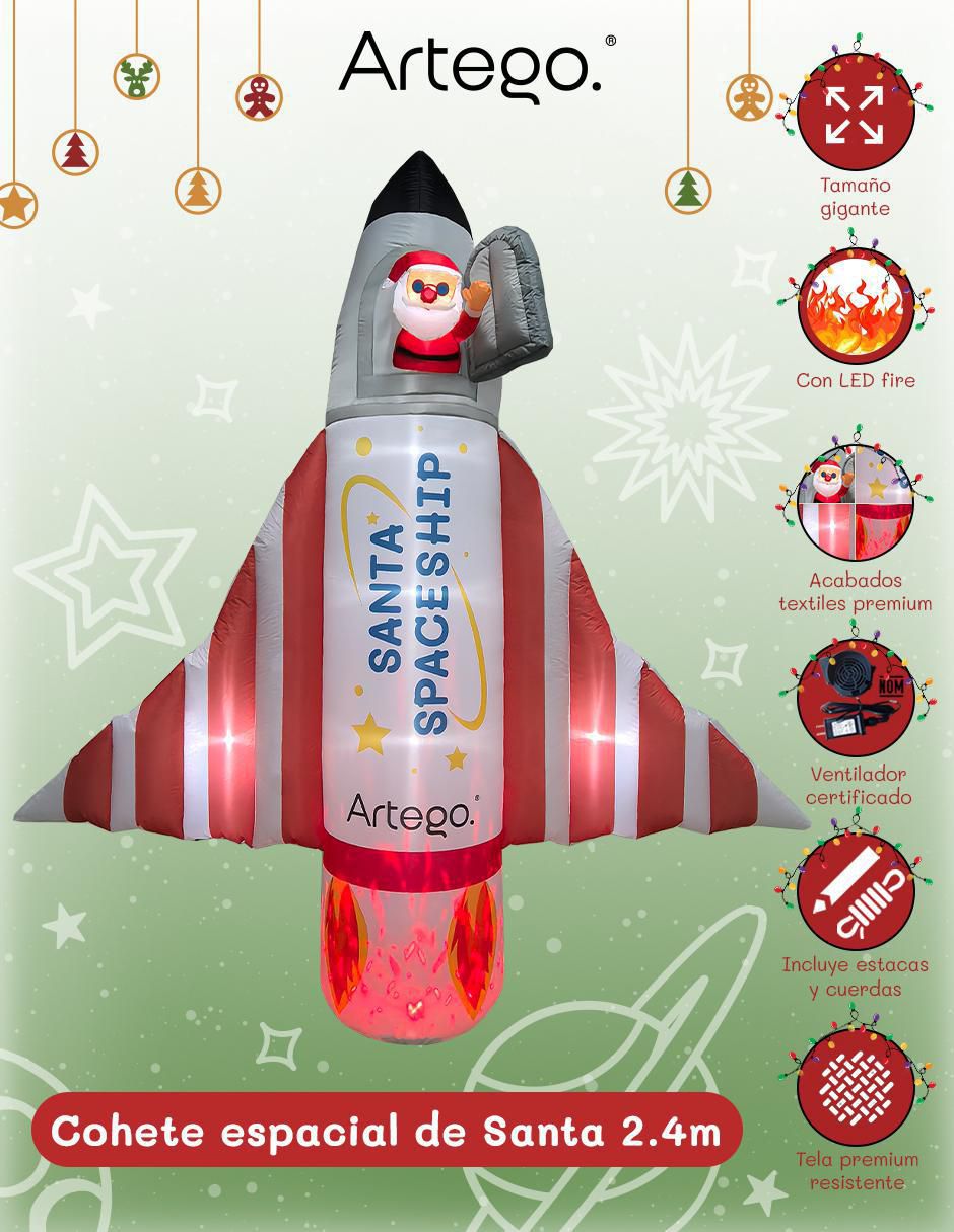 Inflable decorativo forma de nave 2