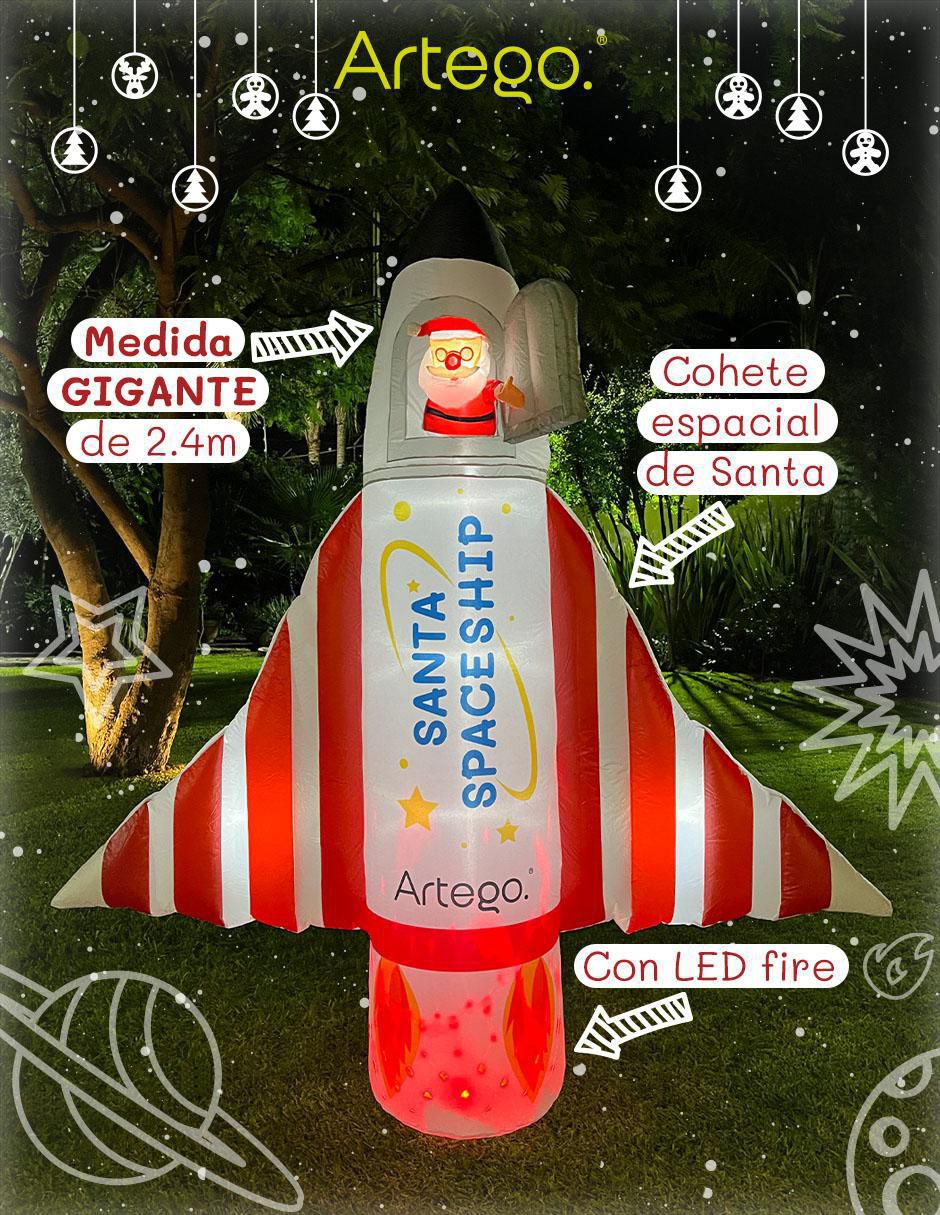Inflable decorativo forma de nave 6