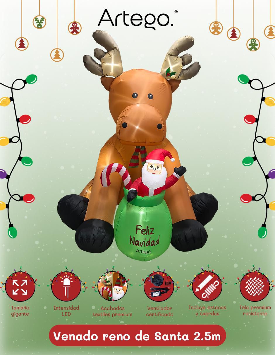 Inflable decorativo forma de venado 3