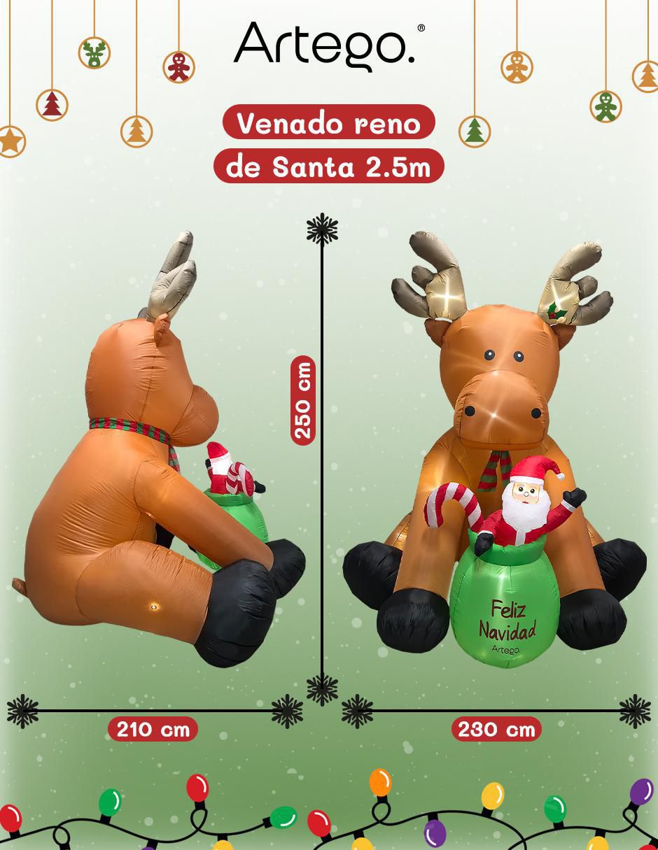 Inflable decorativo forma de venado 2