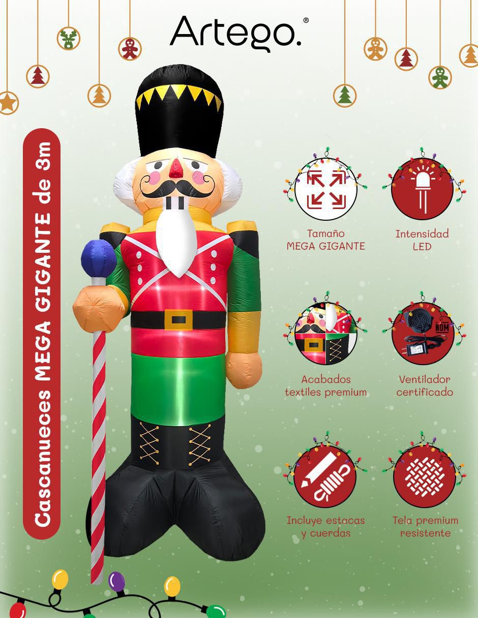 Inflable decorativo forma de cascanueces 3