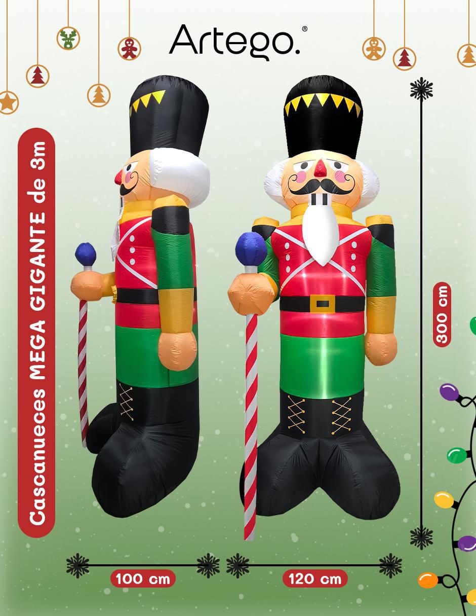 Inflable decorativo forma de cascanueces 2