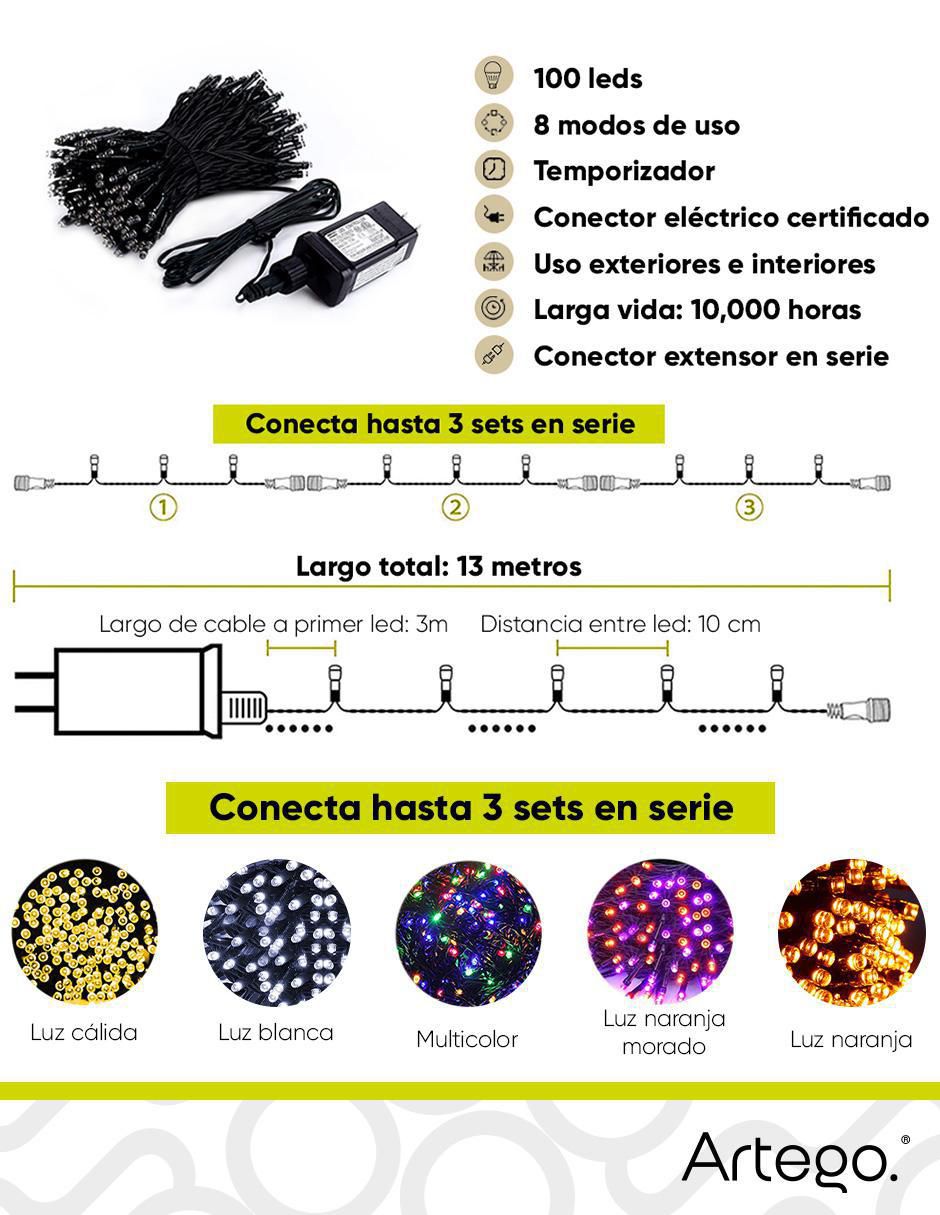Serie LED ARLED-03-COLD100 con 100 focos 8