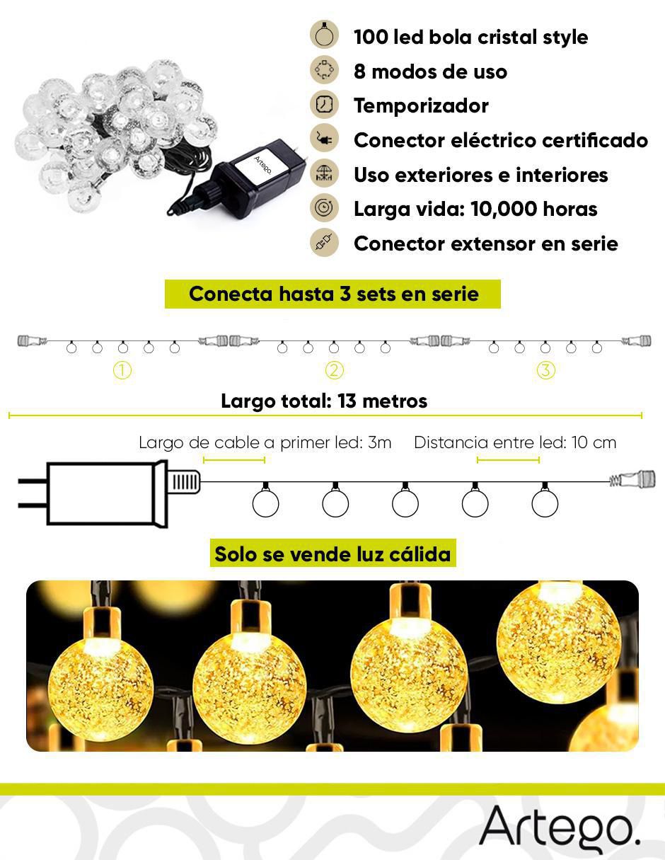 Serie LED ARLED-06-SOL con 100 focos 7