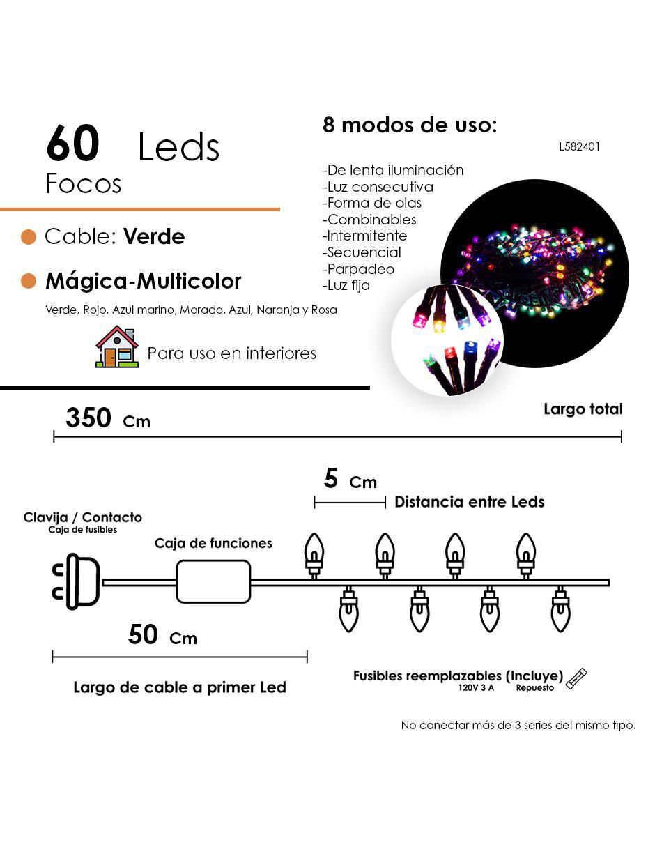 Serie LED L582401 con 60 focos 4