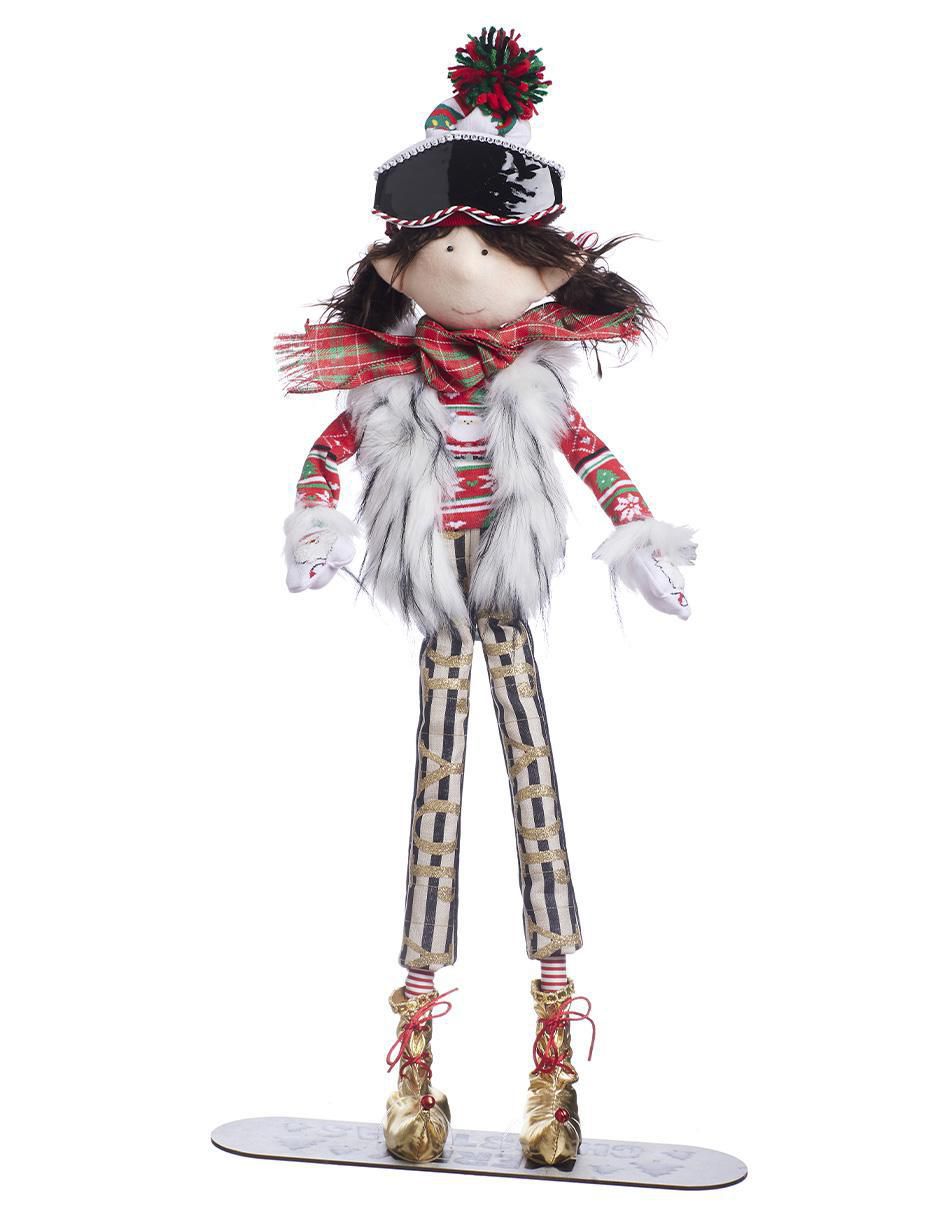 Ornamento navidad duende Xmas Ski Ornamento navidad duende Xmas Ski