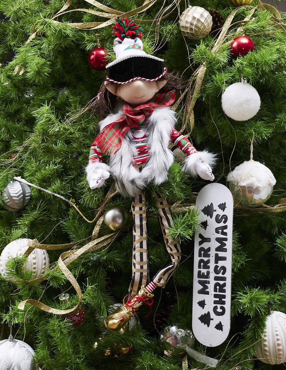 Ornamento navidad duende Xmas Ski 4