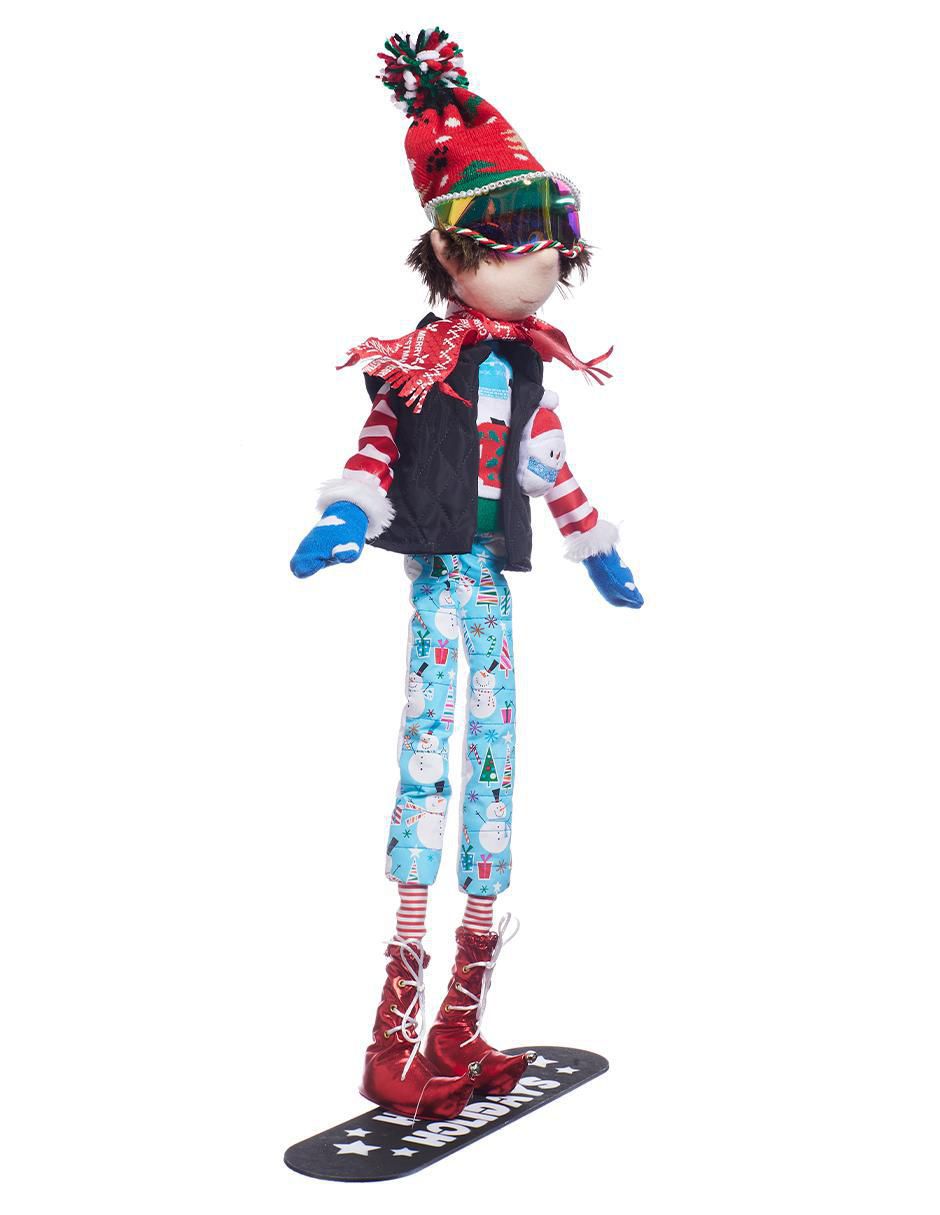 Ornamento navidad duende Xmas Ski 3