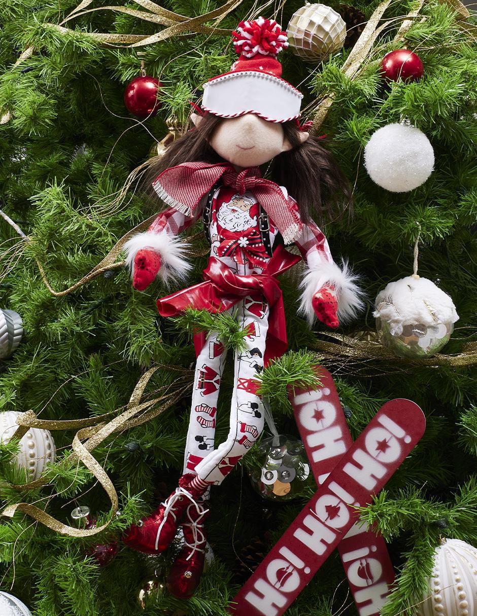 Ornamento navidad duende Xmas Ski 2