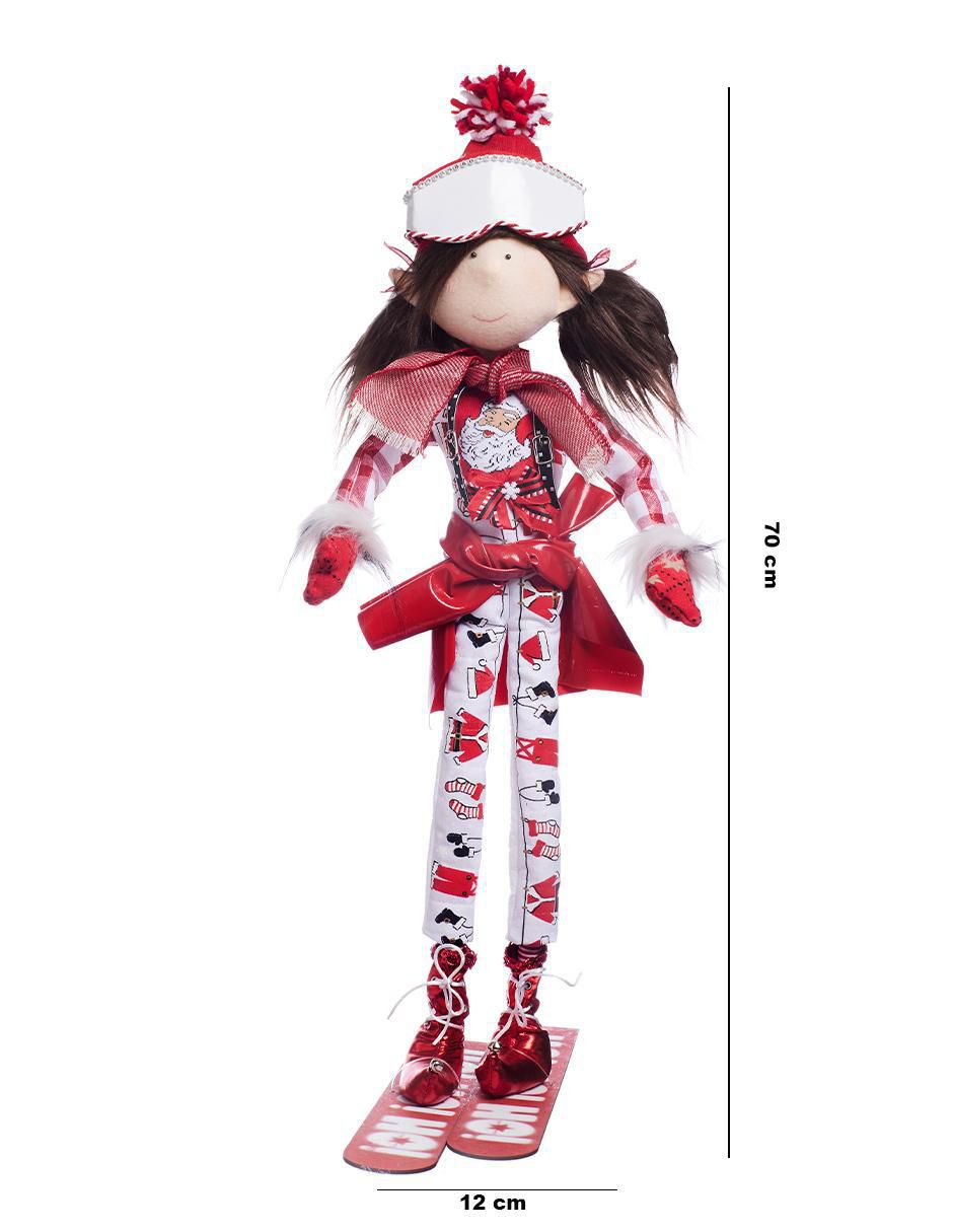 Ornamento navidad duende Xmas Ski 5