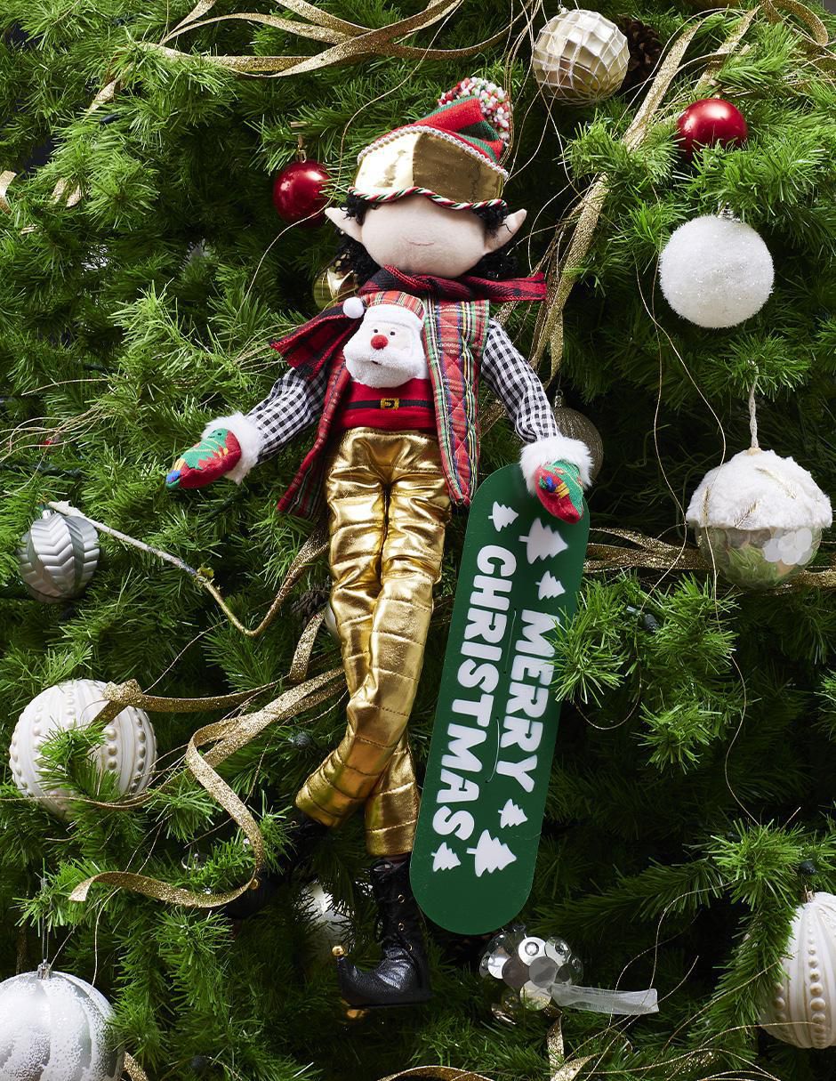 Ornamento navidad duende Xmas Ski 2