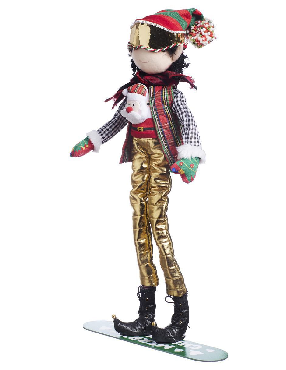Ornamento navidad duende Xmas Ski 4