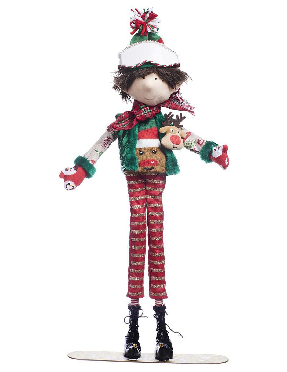 Ornamento navidad duende Xmas Ski Ornamento navidad duende Xmas Ski