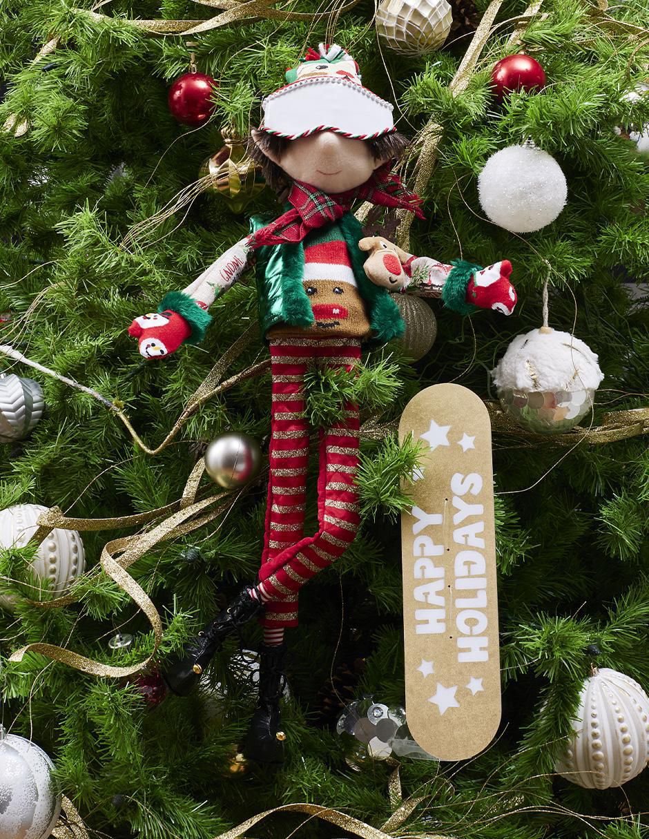 Ornamento navidad duende Xmas Ski 2
