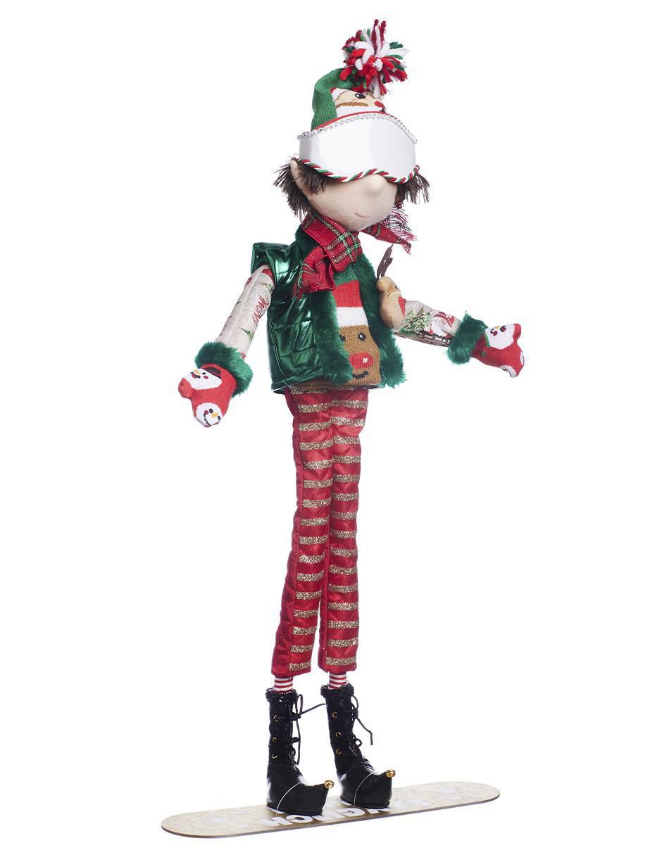 Ornamento navidad duende Xmas Ski 4