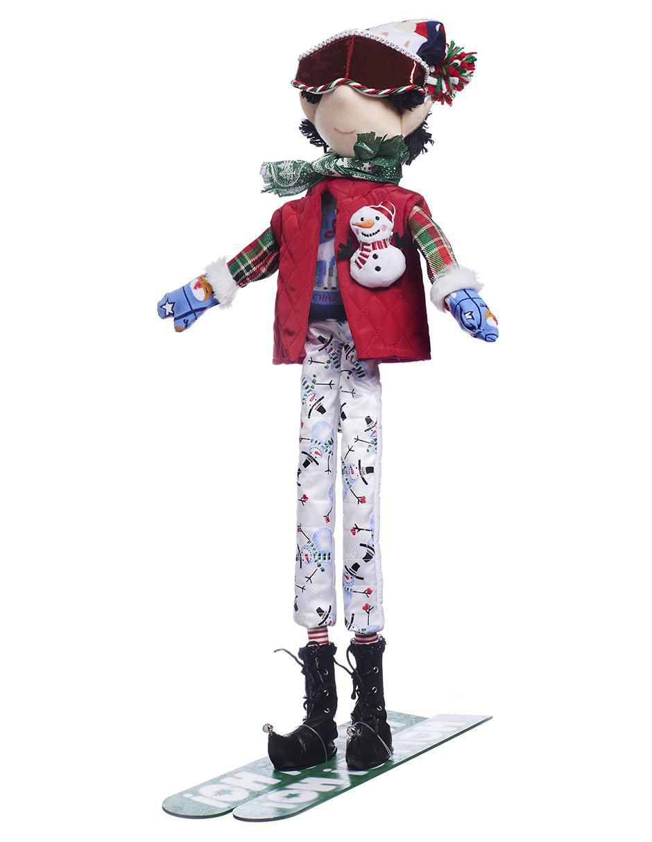 Ornamento navidad duende Xmas Ski 3