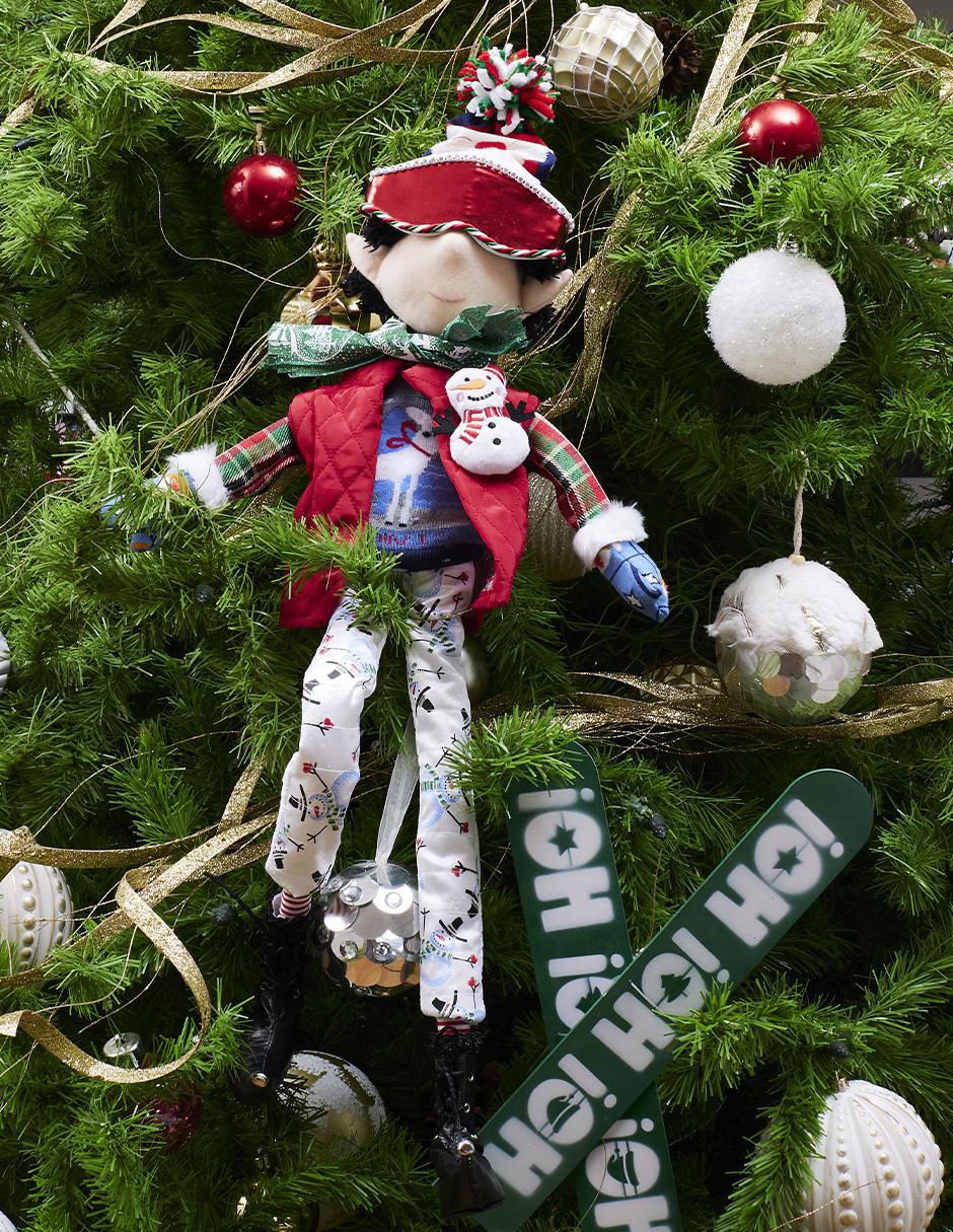 Ornamento navidad duende Xmas Ski 4