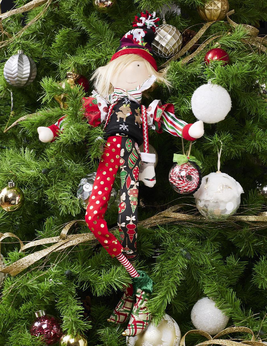 Ornamento navidad duende Merry Fashion 2