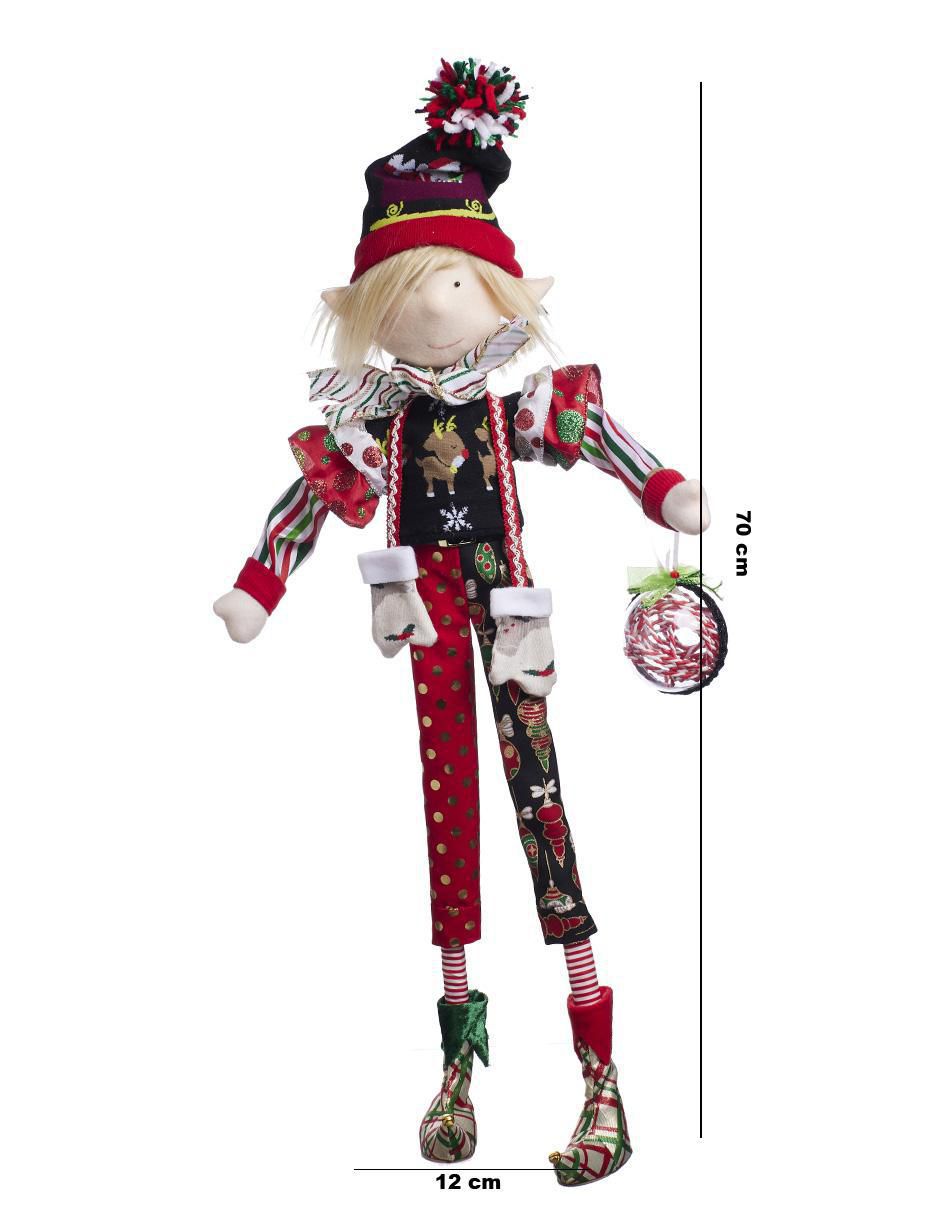 Ornamento navidad duende Merry Fashion 5
