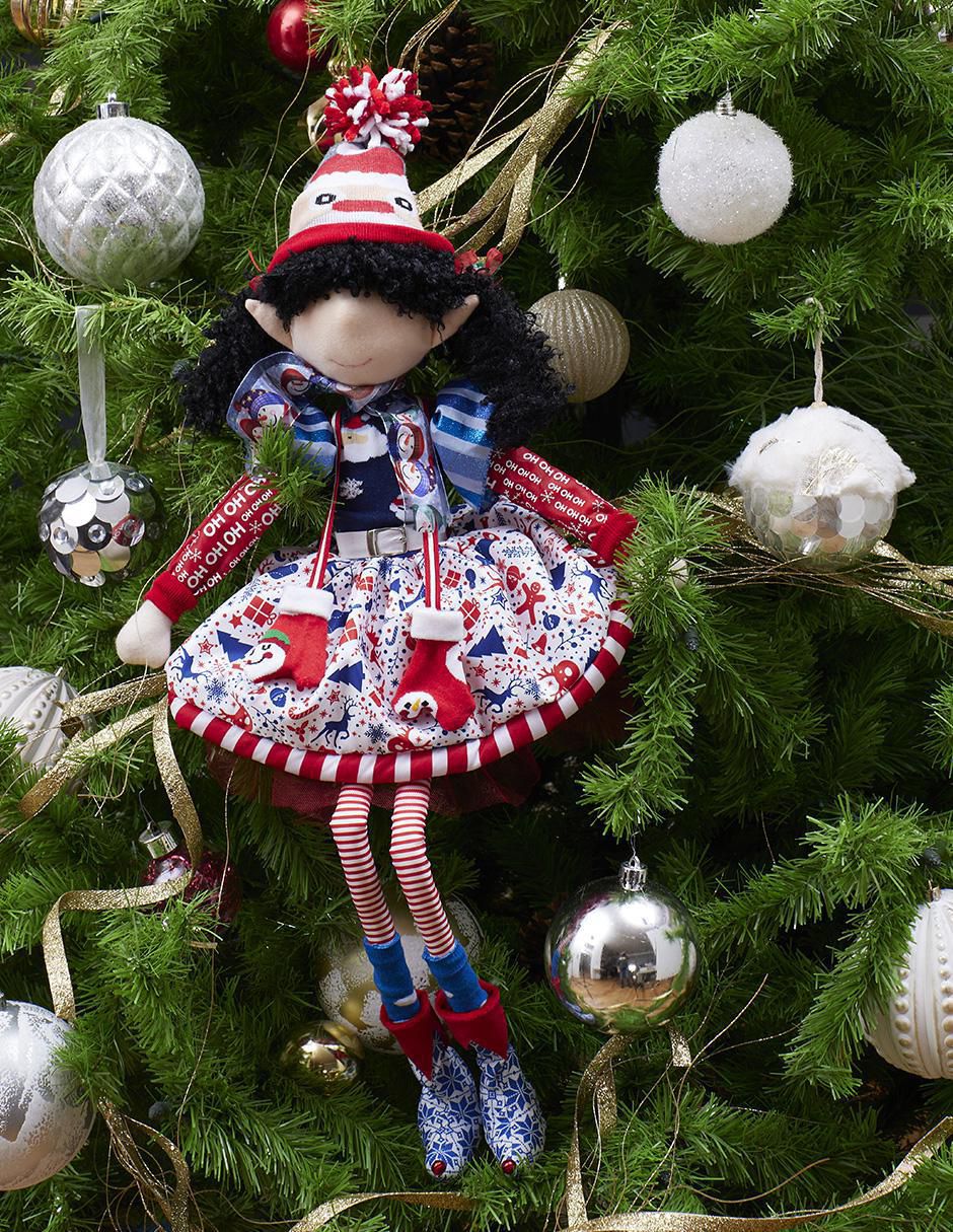 Ornamento navidad duende Merry Fashion 2