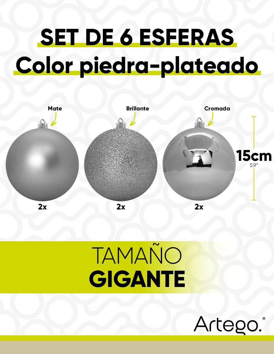 Esfera navideña con 6 piezas 6