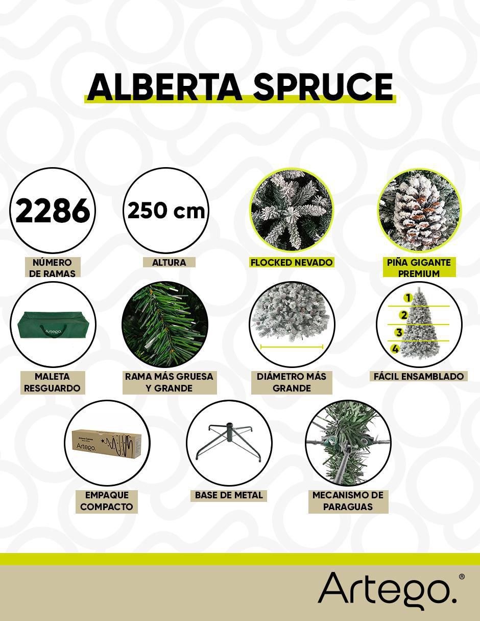 Árbol de navidad Alberta 250 3
