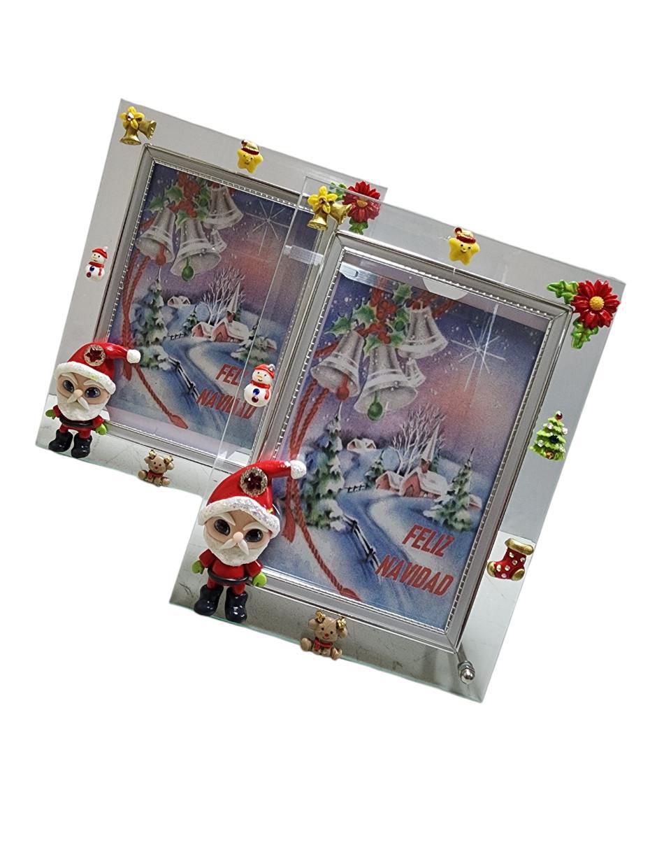 Portarretrato Santa Claus de cristal para 1 foto 3