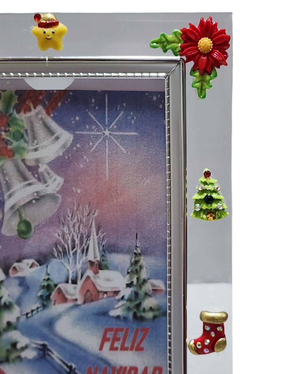 Portarretrato Santa Claus de cristal para 1 foto 5
