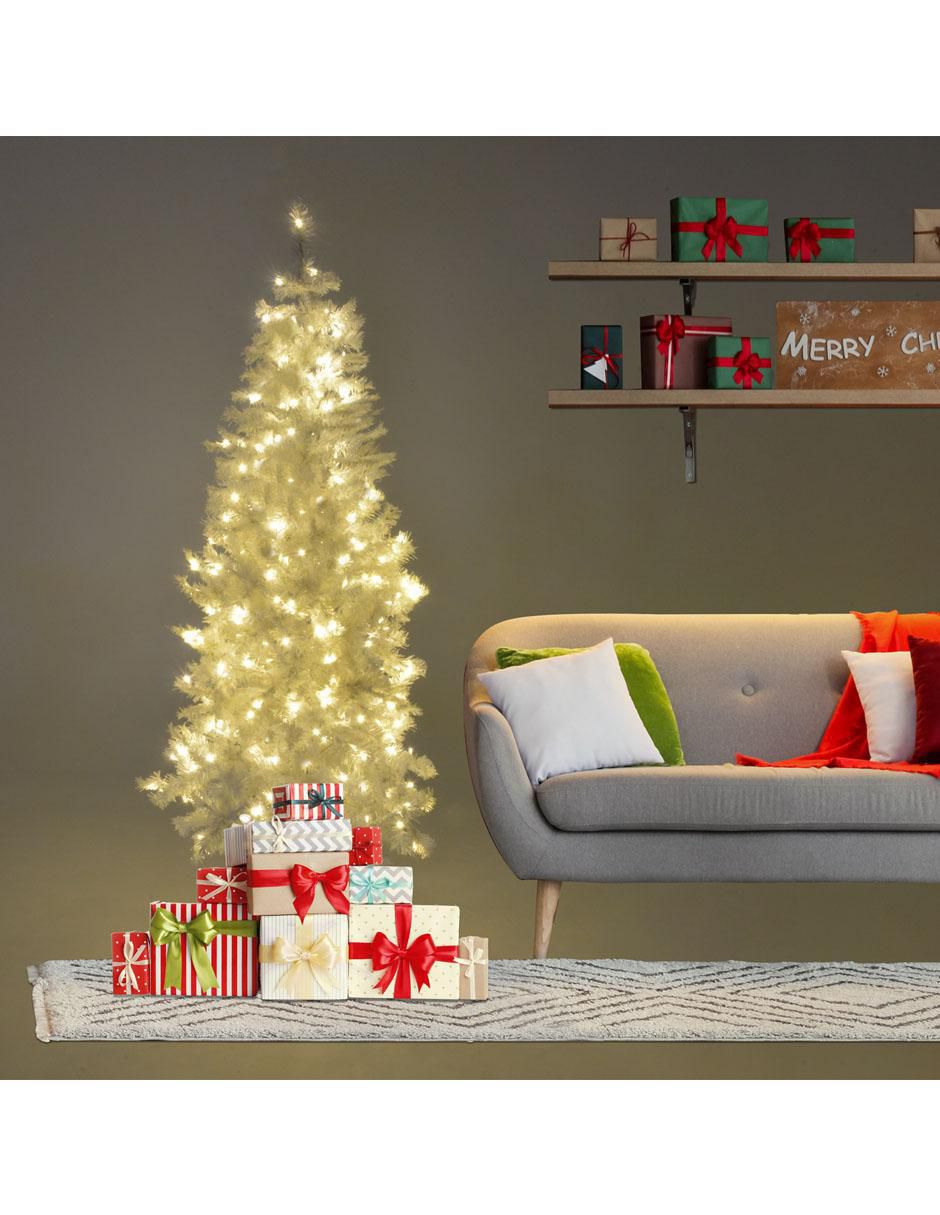 Árbol de navidad de plástico con 300 luces 3