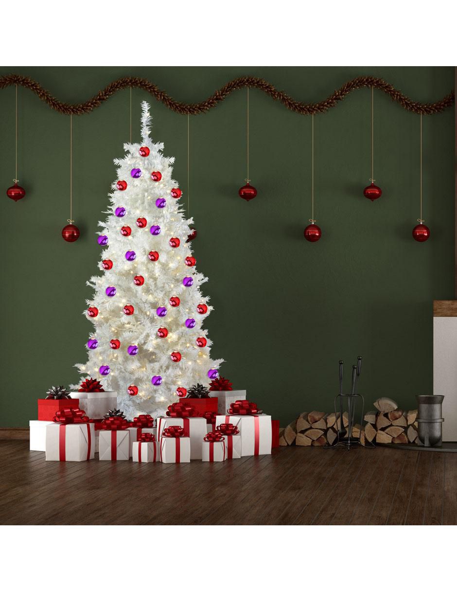 Árbol de navidad de plástico con 300 luces 7