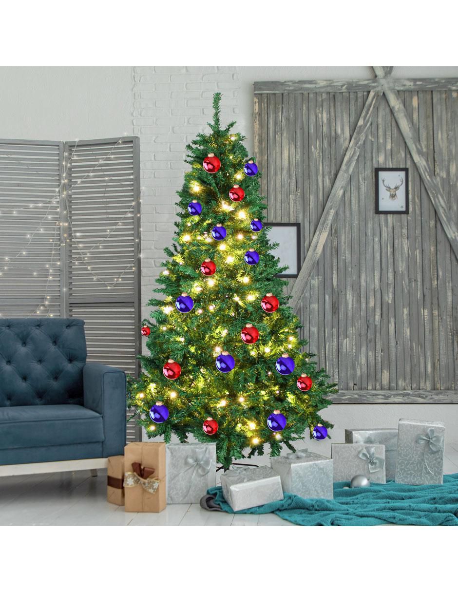 Árbol de navidad de plástico con 400 luces 3