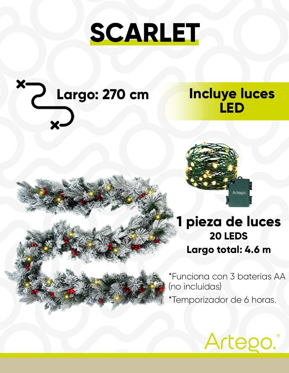 Guirnalda de guirnalda Scarlet con berries 270 cm 9