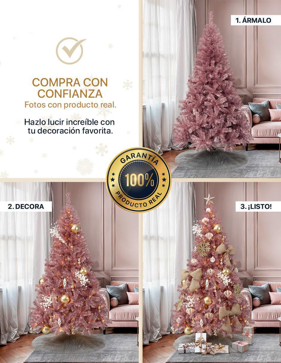 Árbol de navidad Oro Rosa de plástico 4