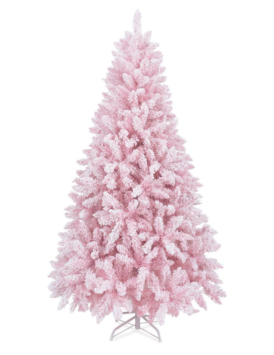 Árbol de navidad Rosa Nevado
